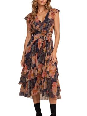 Le Superbe Major Flirt Pettys Wildflowers Dress Size 4 MSRP $495